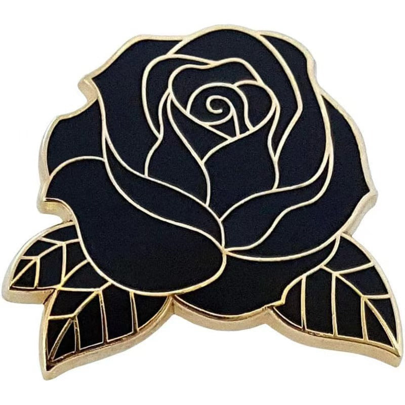Black Rose Cap Clip