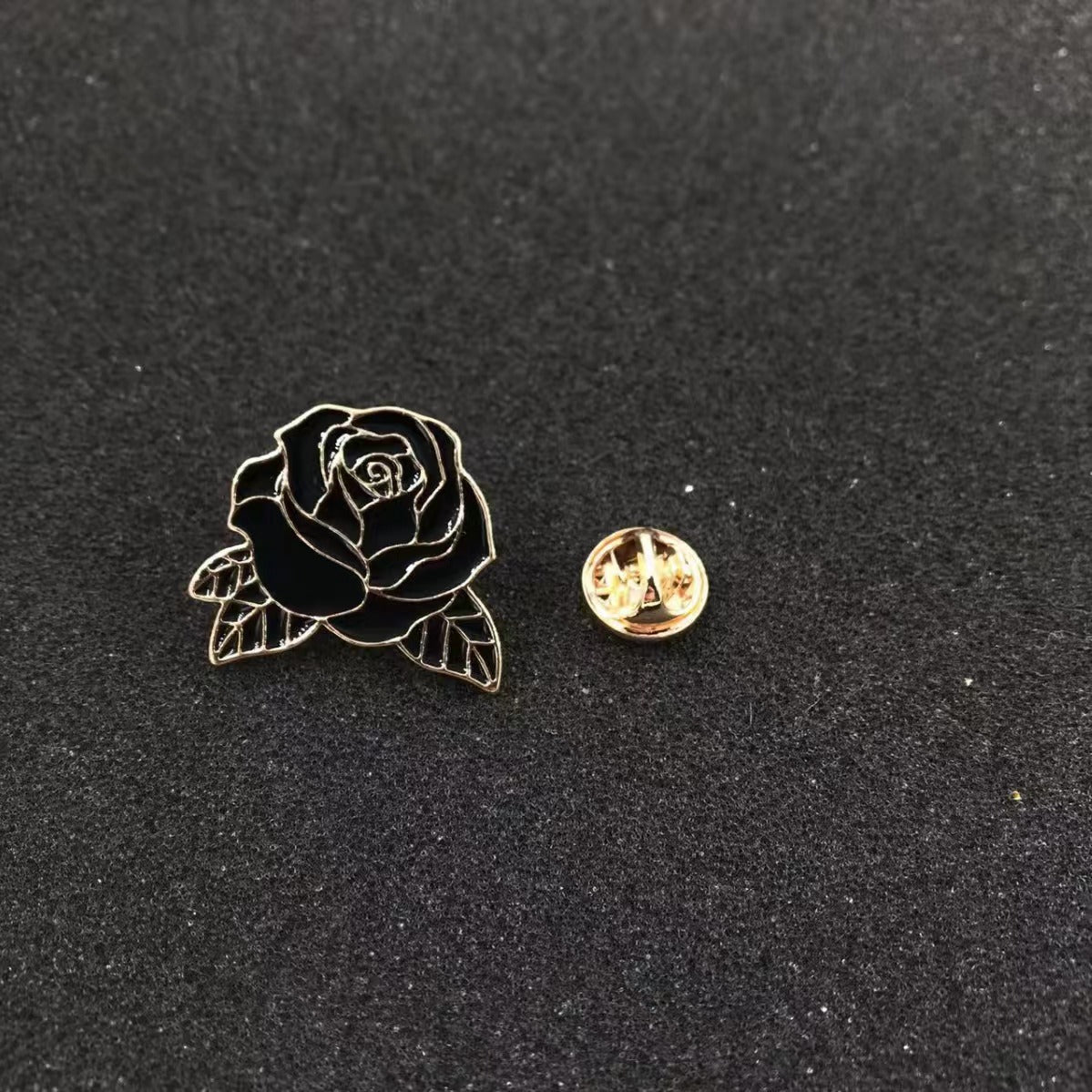 Black Rose Cap Clip