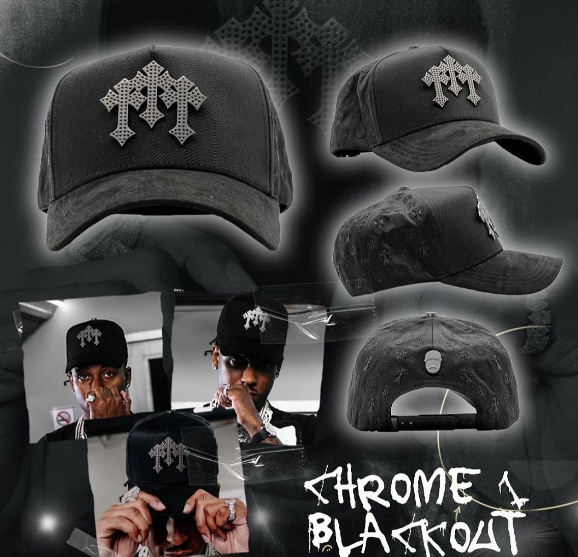 Gorra Blackout Chrome