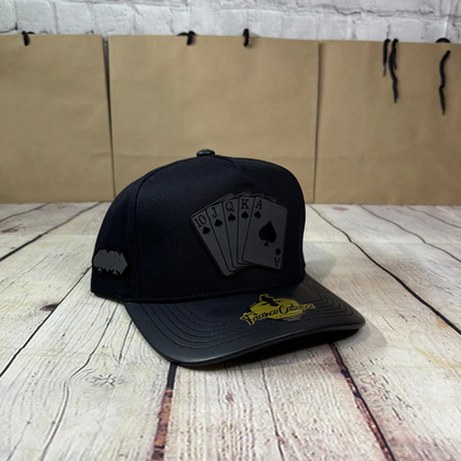 Black Poker Print Cap