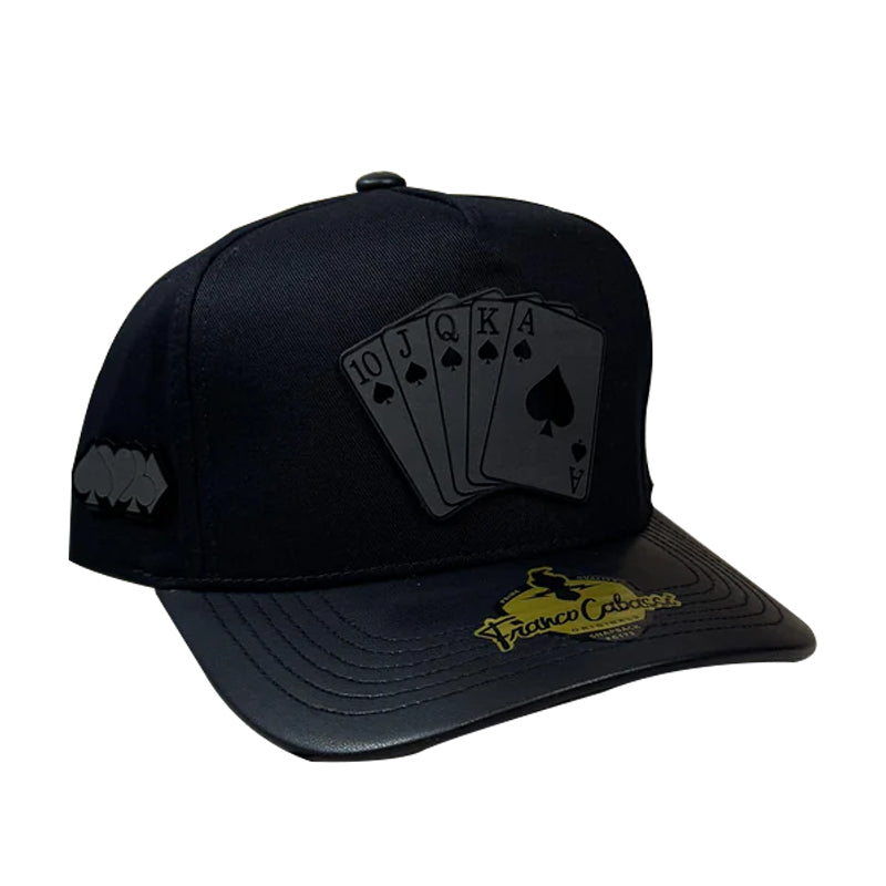 Black Poker Print Cap