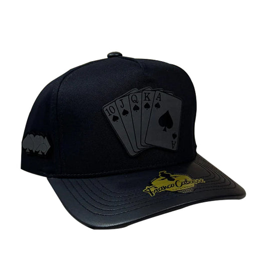 Black Poker Print Cap