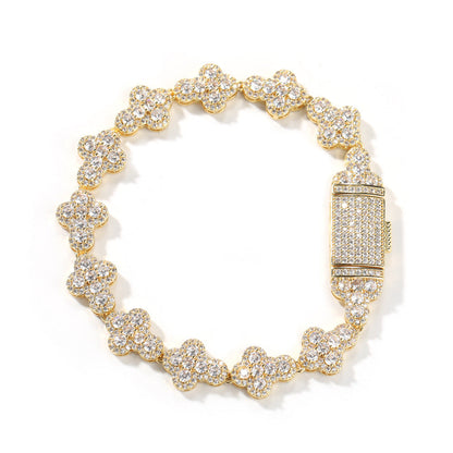 Unisex Iced Out Hip Hop Zirconia Cuban Chain