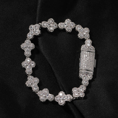 Unisex Iced Out Hip Hop Zirconia Cuban Chain