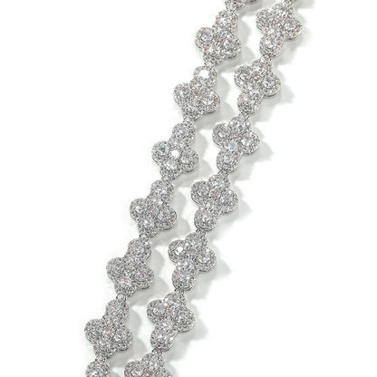 Unisex Iced Out Hip Hop Zirconia Cuban Chain