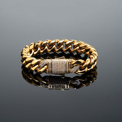 Cuban Link Chain Bracelet Hip Hop Jewelry