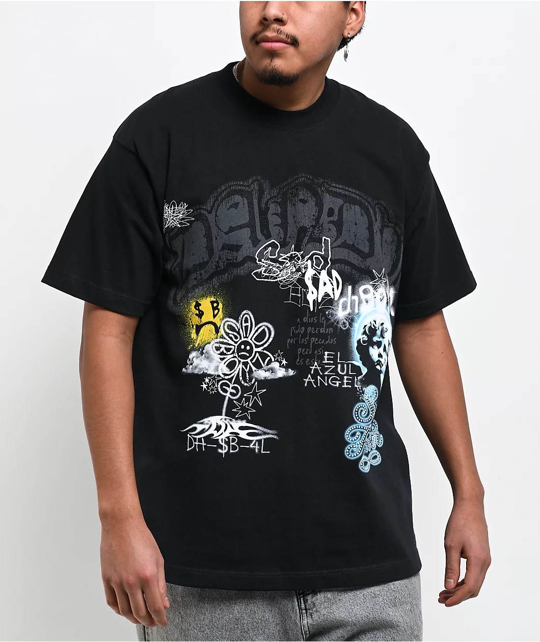 $AD BOYZ by Junior H x Dandy Hats Black T-Shirt