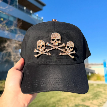 Rose Gold Skull Cap